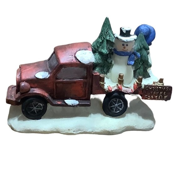 Snowmen Country Old Truck Jubilee Giftware 5" x 3.5" Christmas Trees For Sale - Picture 1 of 5